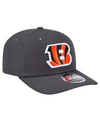 New Era Men's Graphite Cincinnati Bengals Main 9SEVENTY Stretch-Snap Hat