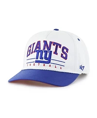 '47 Brand Men's White/Royal New York Giants Roscoe Two-Toned Hitch Adjustable Hat