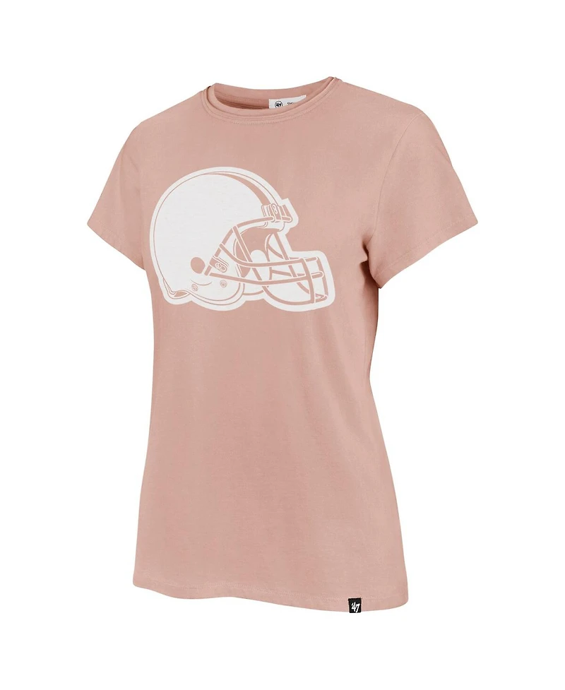 '47 Brand Women's Light Pink Cleveland Browns Premier Frankie T-Shirt