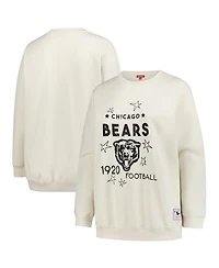Fanatics Women's Cream Chicago Bears Plus Shooting Star Pullover Sweatshirt
