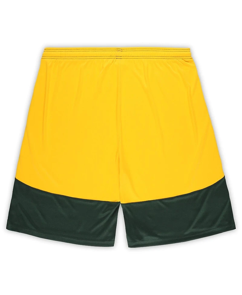 Fanatics Men's Green/Gold Green Bay Packers Big Tall Launch Shorts