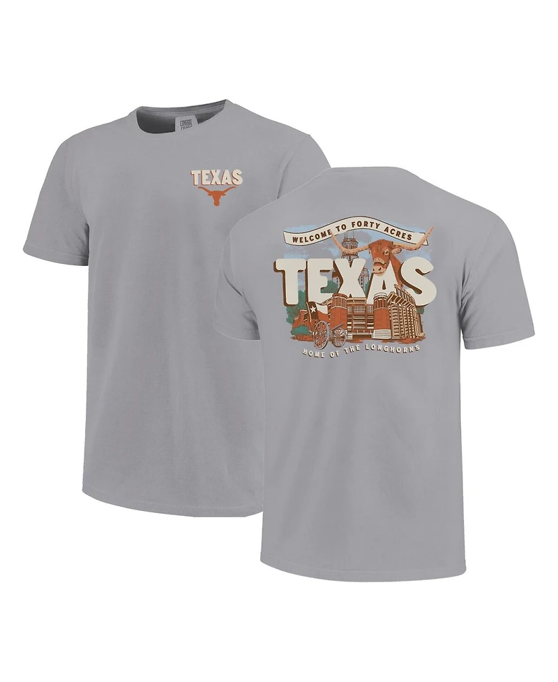 Image One Big Boys and Girls Gray Texas Longhorns Local Campus Scene T-Shirt