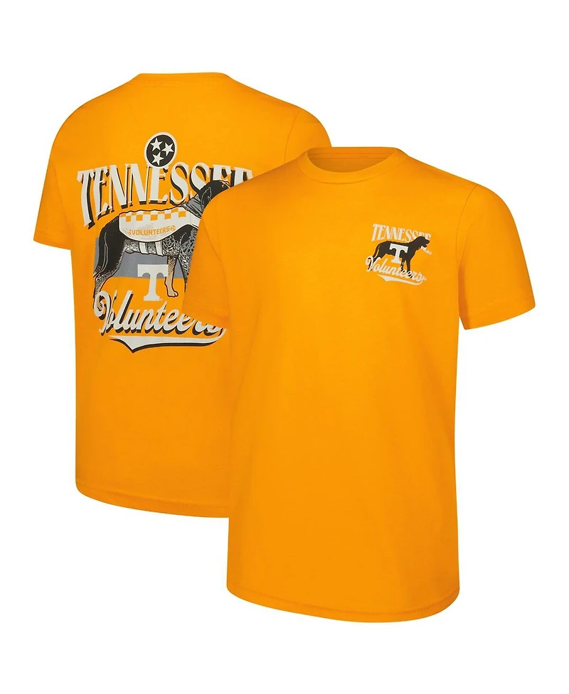 Image One Big Boys and Girls Tennessee Orange Volunteers Mascot State Bridge Premium Hyperlocal T-Shirt