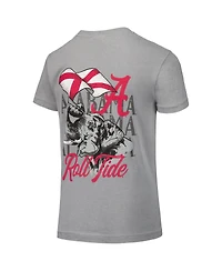 Image One Big Boys and Girls Gray Alabama Crimson Tide Hyperlocal Comfort Colors T-Shirt