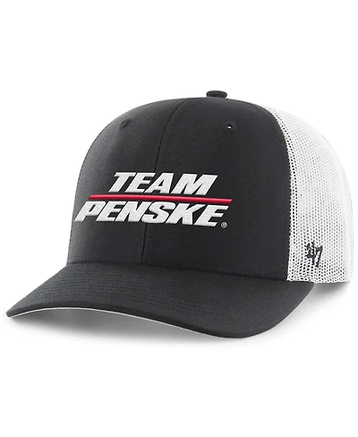 '47 Brand Men's Black/White Team Penske Trucker Adjustable Hat