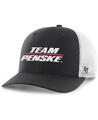 '47 Brand Men's Black/White Team Penske Trucker Adjustable Hat