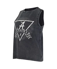 Concepts Sport Women's Charcoal Alabama Crimson Tide Distressed Market French Terry Tank Top