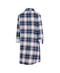 Concepts Sport Women's Navy Chicago Bears Ashford Plaid Knit Nightshirt