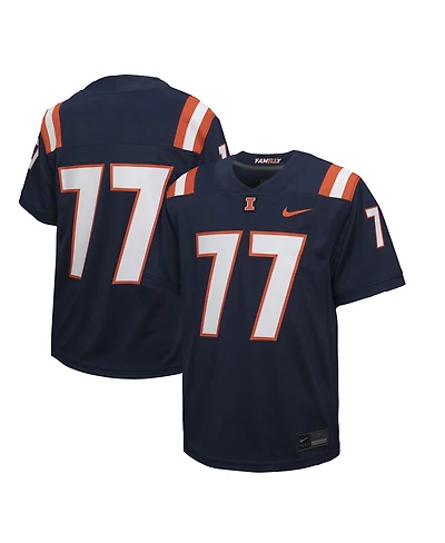 Nike Big Boys and Girls 50 Navy Illinois Fighting Illini Untouchable Replica Game Jersey