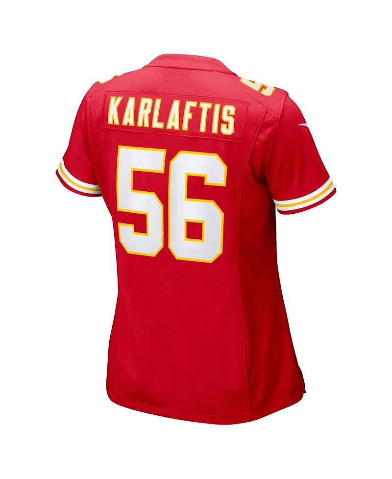 Nike Women's George Karlaftis Red Kansas City Chiefs Game Player Jersey