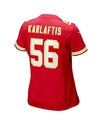 Nike Women's George Karlaftis Red Kansas City Chiefs Game Player Jersey