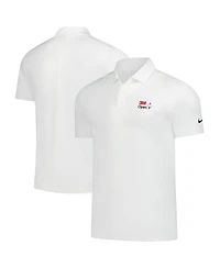 Nike Men's White 3M Open Performance Victory Solid Polo Shirt