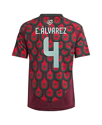 Adidas Big Boys and Girls Edson Alvarez Burgundy Mexico National Team 2024 Home Replica Player Jersey