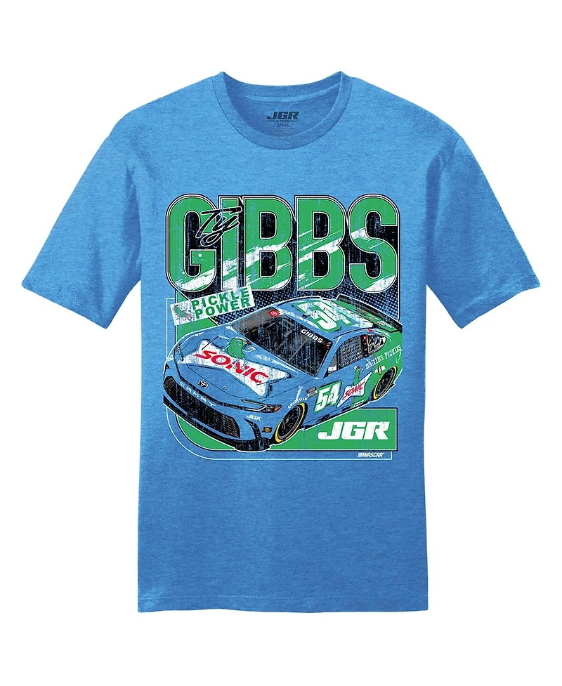 Joe Gibbs Racing Team Collection Men's Heather Royal Ty Sonic T-Shirt