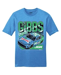 Joe Gibbs Racing Team Collection Men's Heather Royal Ty Sonic T-Shirt