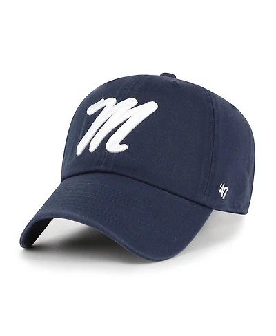 '47 Brand Men's Navy Ole Miss Rebels Clean Up Adjustable Hat