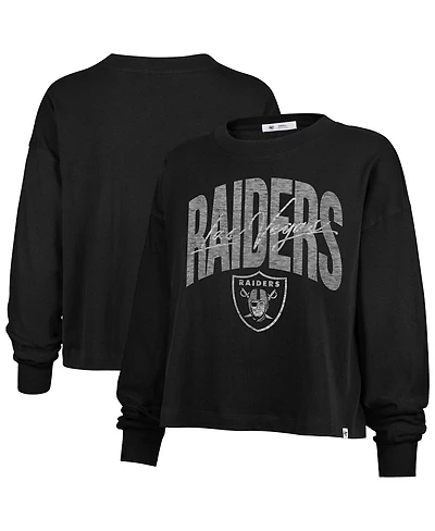 '47 Brand Women's Black Las Vegas Raiders Muse Sydney Long Sleeve T-Shirt