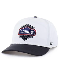 '47 Brand Men's White/Black Jimmie Johnson Lowe's Rope Hitch Adjustable Hat