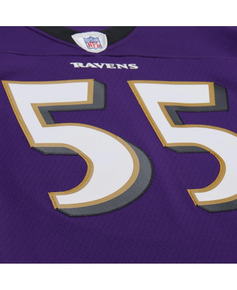 Mitchell & Ness Men's Terrell Suggs Purple Baltimore Ravens 2003 Legacy Replica Jersey