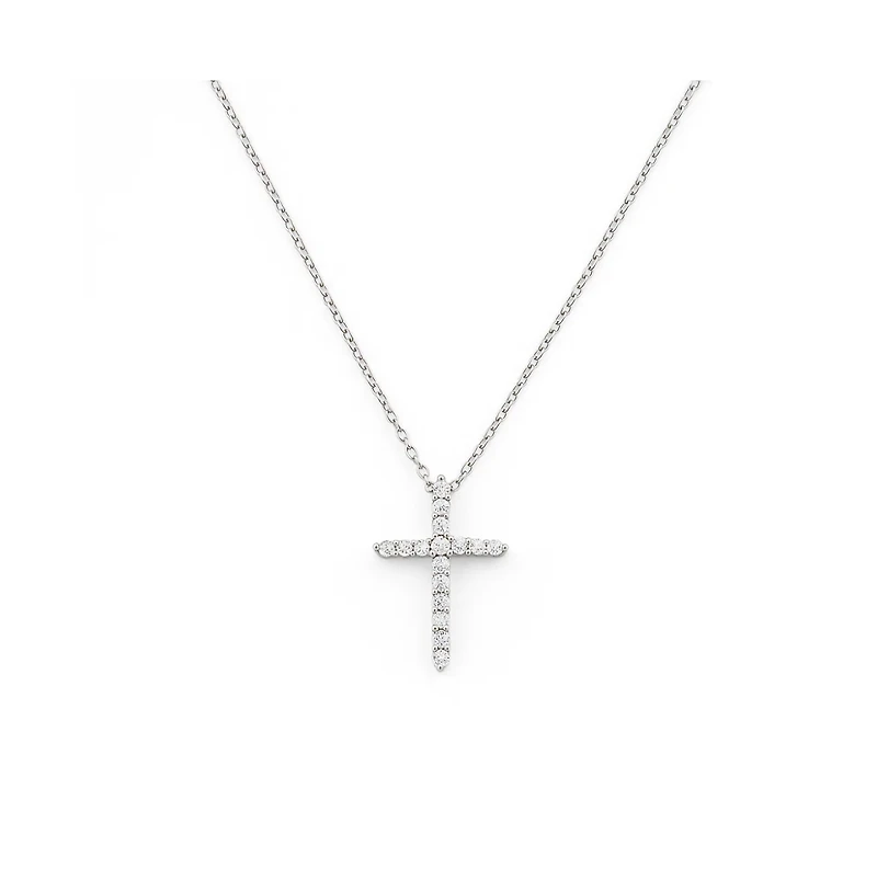 Cubic Zirconia Cross Necklaces for Women