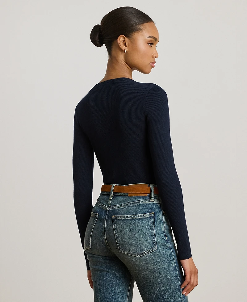 Lauren Ralph Petite Crew Neck Sweater