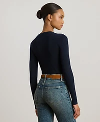 Lauren Ralph Petite Crew Neck Sweater