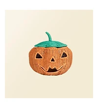 Momiji - Handcrafted Rattan Pumpkin Face Basket - Wicker