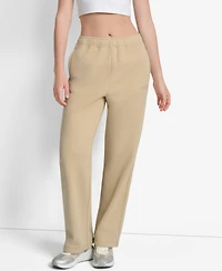 Dkny Women's Hd Logo Boyfriend Open Leg Pants