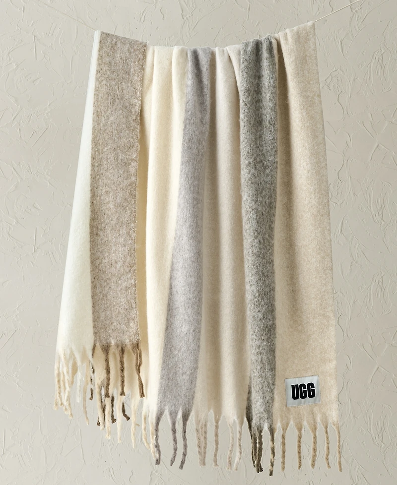 Ugg Calyx Stripe Faux Mohair Throw, 50" x 70"
