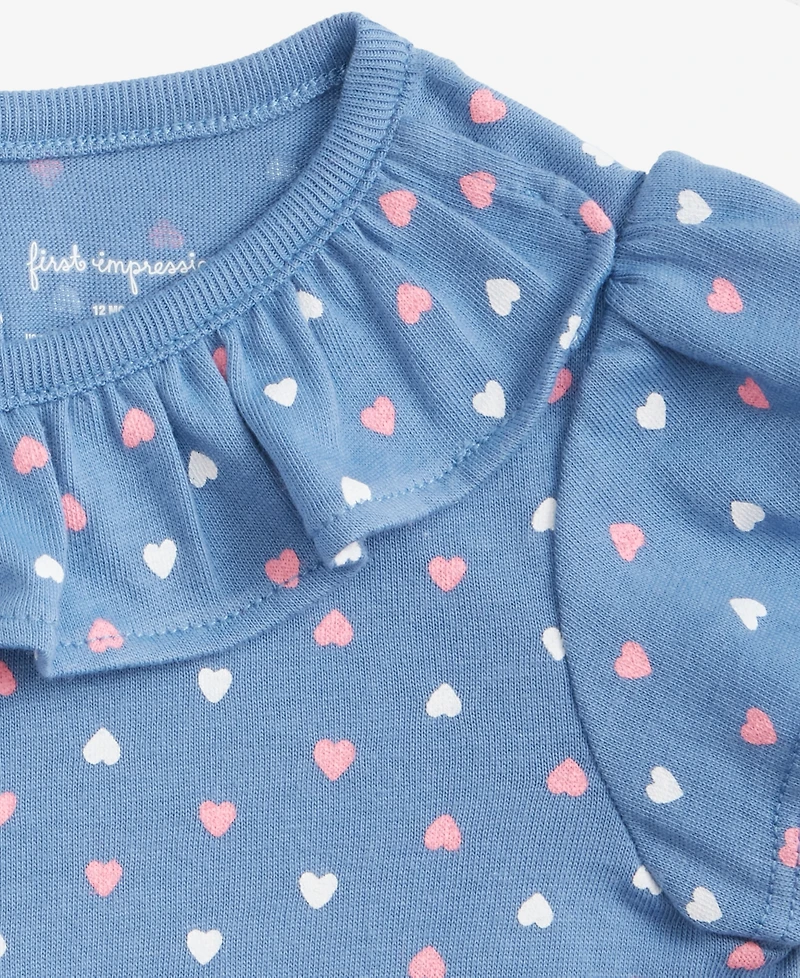 First Impressions Baby Girls (0-24) Happy Hearts Sunsuit, Macy's Exclusive