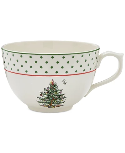 Spode Christmas Tree Polka Dot Jumbo Cup, 20 oz.