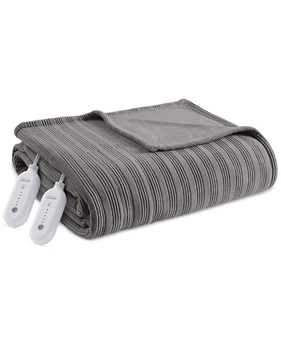 Premier Comfort Heated Textured Fleece Blanket, Queen