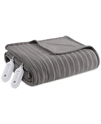 Premier Comfort Heated Textured Fleece Blanket, Queen