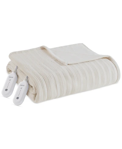 Premier Comfort Heated Textured Fleece Blanket, Queen