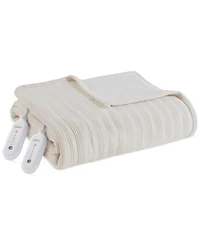 Premier Comfort Heated Textured Fleece Blanket, Queen