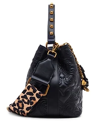 Betsey Johnson Quilted Small Bucket Bag