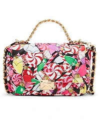 Betsey Johnson Holiday Blow Out Flap Small Crossbody Bag