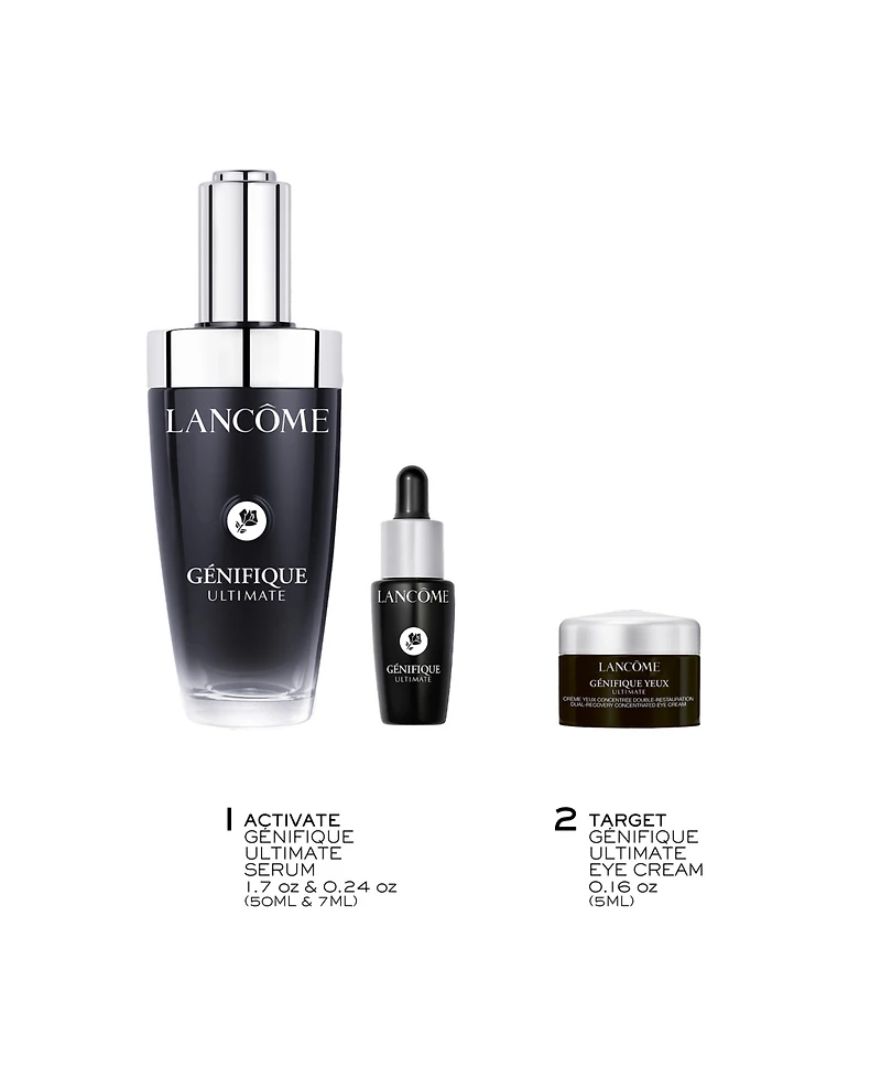 Lancome 3-Piece Genifique Ultimate Face Serum Skincare Set