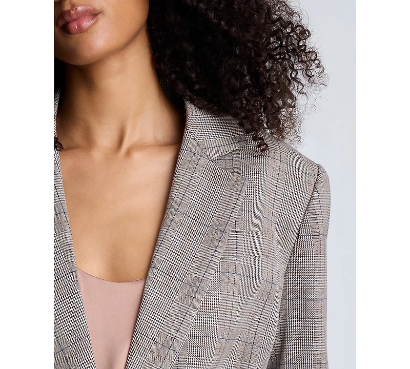 Kenneth Cole Women's Plaid Blazer
