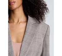 Kenneth Cole Women's Plaid Blazer