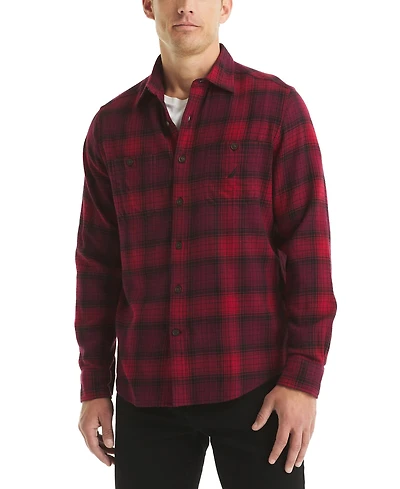 Nautica Men's Plaid Long Sleeve Shirt