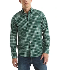Nautica Men's Plaid Pattern Button-Down Shirt