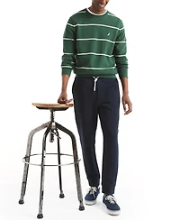 Nautica Men's Performance Striped Crewneck Sweater