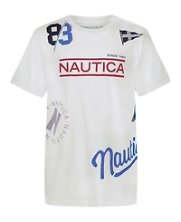 Nautica Big Boys Playful Print Crewneck T-Shirt