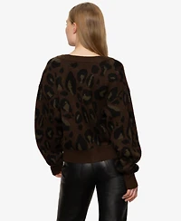 Sanctuary Women's Meow Long Sleeve Cardigan Sweater