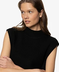 Sanctuary Women's City Side Slits Vest Sweater