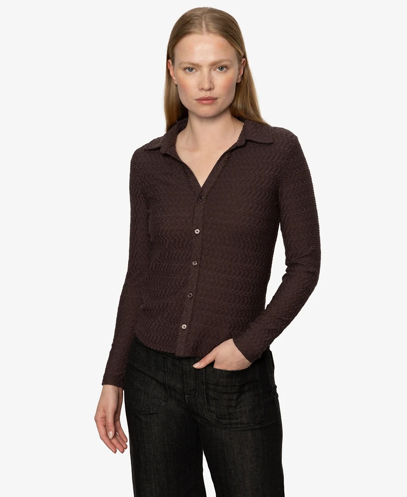 Sanctuary Women's Textured Knit Dreamgirl Top