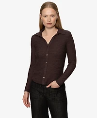 Sanctuary Women's Textured Knit Dreamgirl Top
