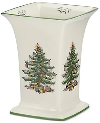 Spode Christmas Tree Square Vase, 8"