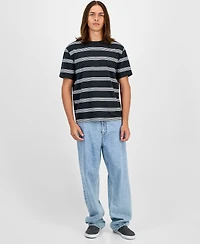 Sun + Stone Men's Brett Short-Sleeve Cotton Striped T-Shirt, Macy's Exclusive